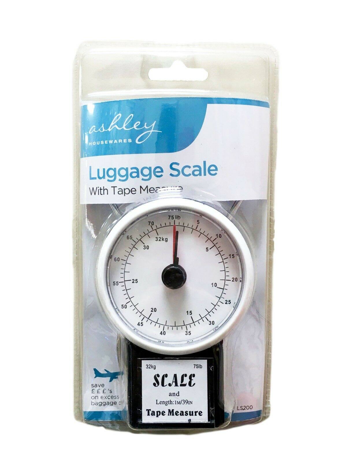 Ashley Luggage Scale with Tape Measure - 32kg