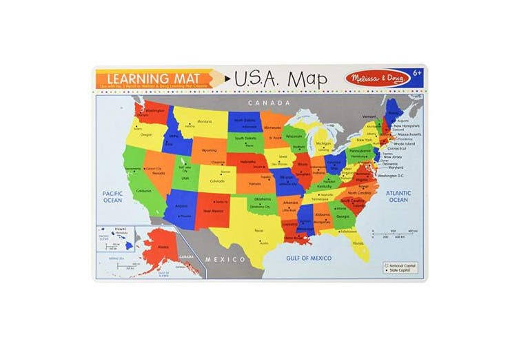 Melissa and Doug Learning Mat - The United States 5038