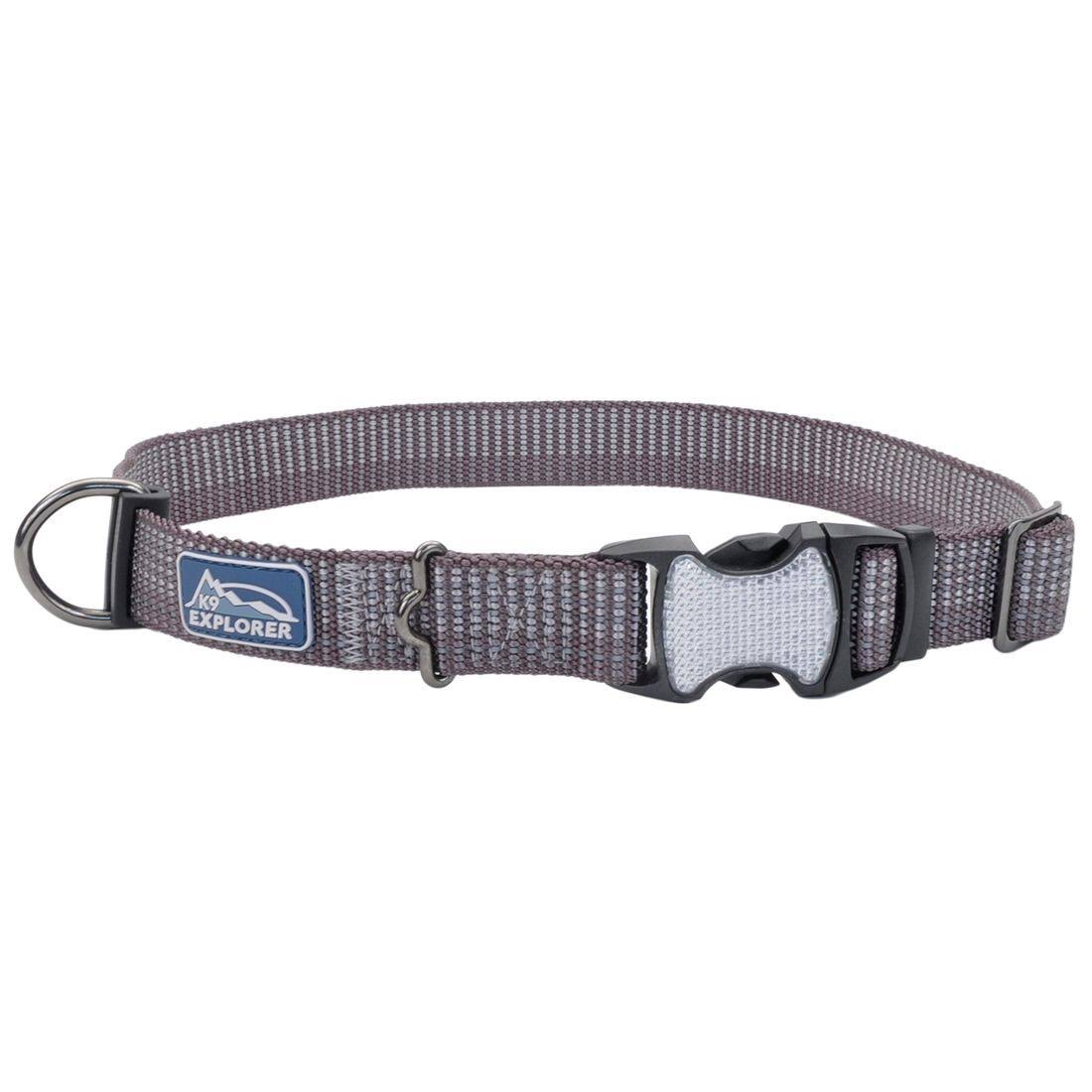 5/8 x 8-12-Inch K9 Explorer Mountain Reflective Adjustable Dog Collar