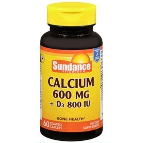 Sundance Calcium 600 MG + Vitamin D3 800 IU 60 Caplets (2)