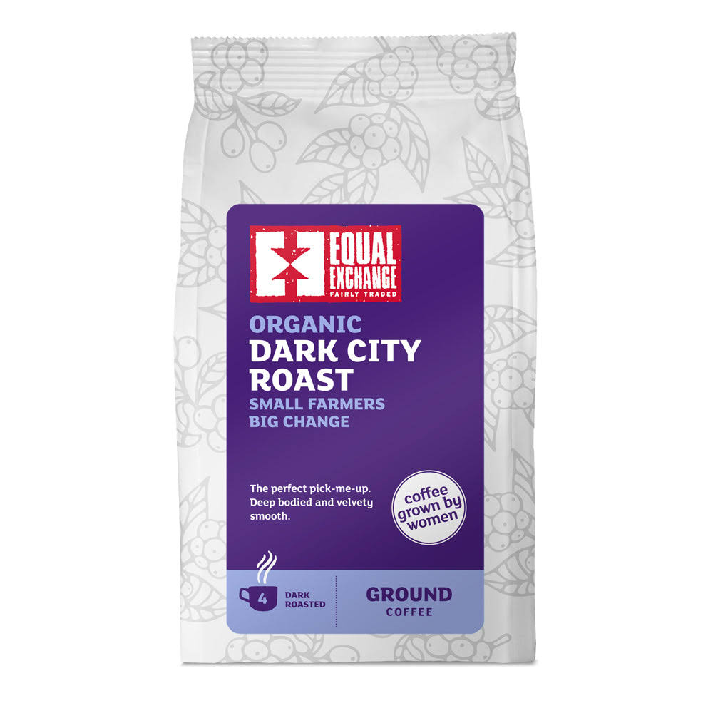 Equal Exchange Organic Dark City Roast & Ground Coffee - 227g