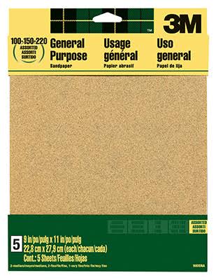 3M Aluminum Oxide Sandpaper - Coarse