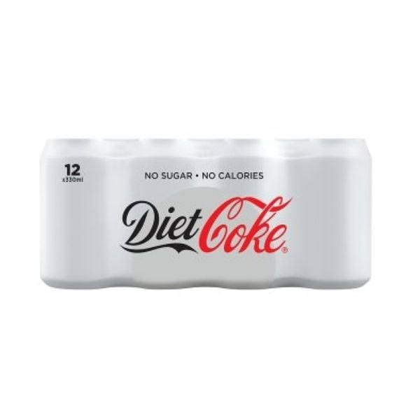 Diet Coke Cans - 330ml, 12 Pack