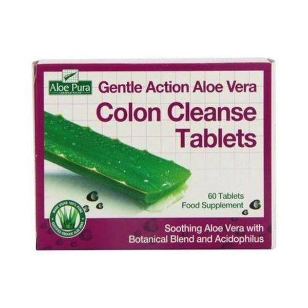 Gentle Action Aloe Vera Colax Colon Cleanse Tablets - 60ct
