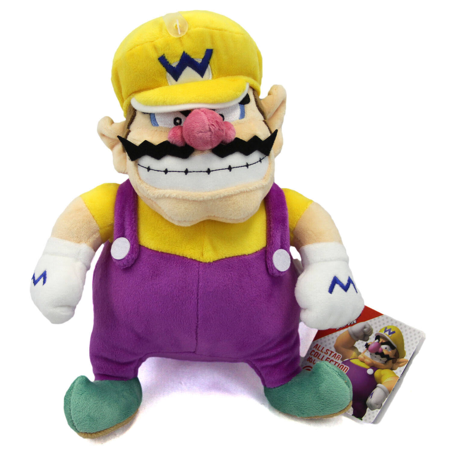 Little Buddy Super Mario All Star Collection Wario Stuffed Plush Toy - 10"