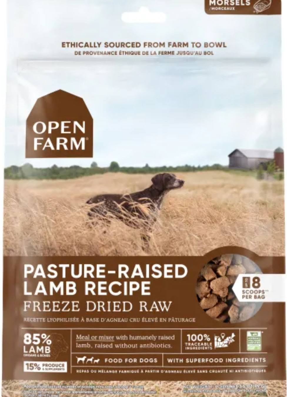 Open Farm - Freeze Dried Raw Dog Food Pasture-Raised Lamb / 3.5oz