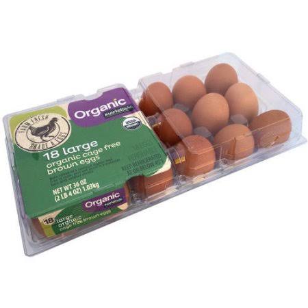 Marketside Organic Cage Free Brown Eggs - 18 Large Eggs