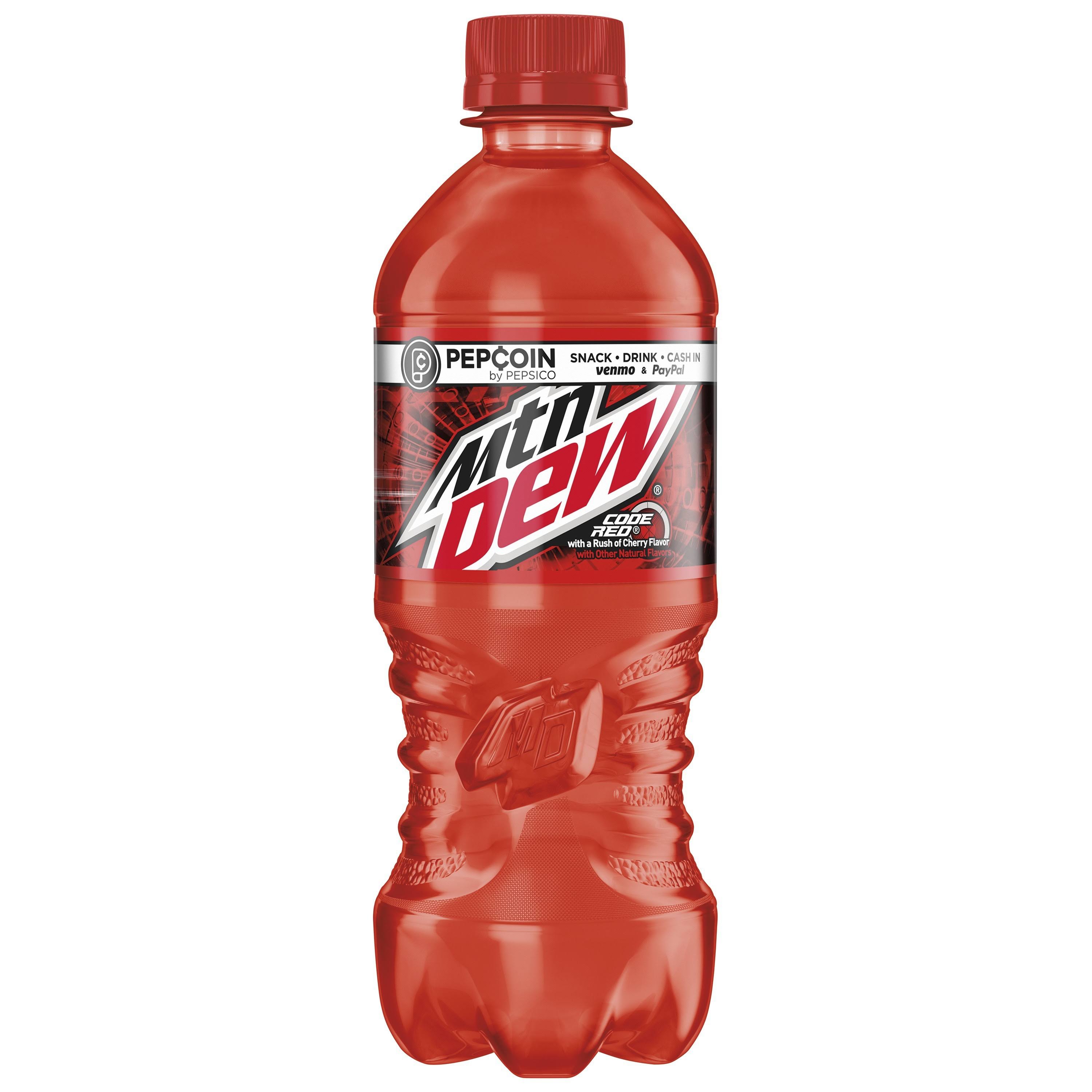 Mountain Dew Soda, Code Red - 20 fl oz