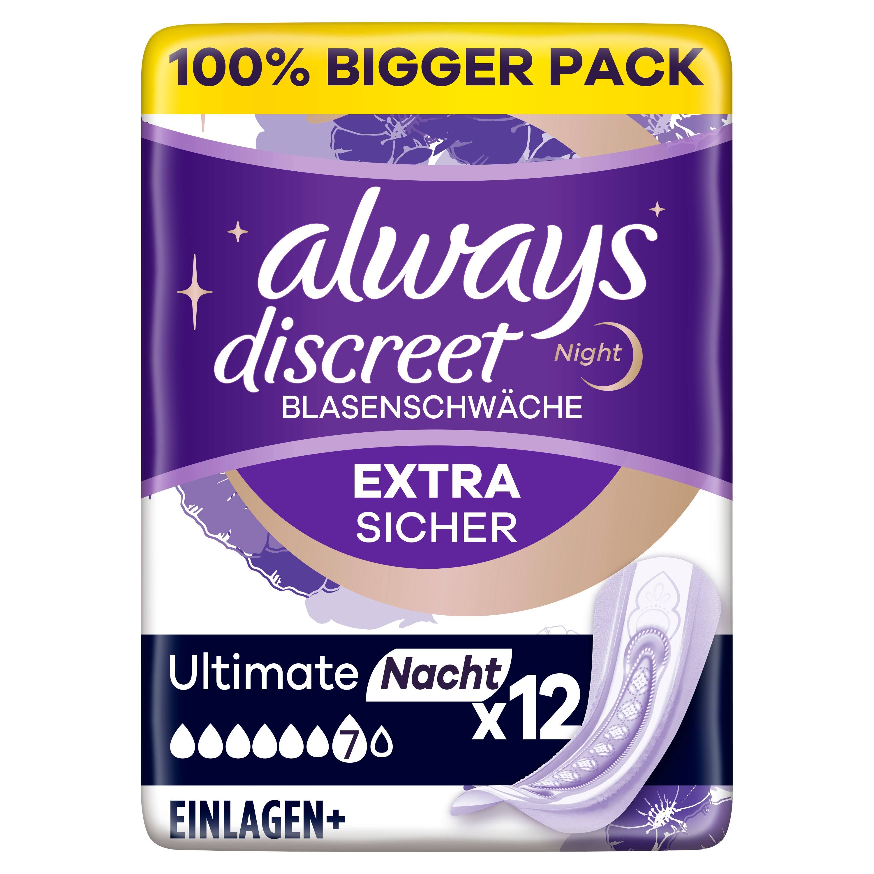 Always Discreet Pad Ultimate Night 12s by dpharmacy