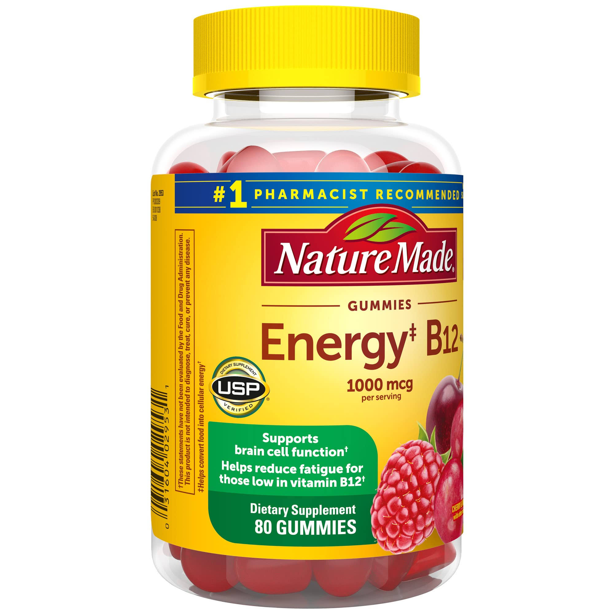 Nature Made Energy B12 Adult Gummies - 80ct