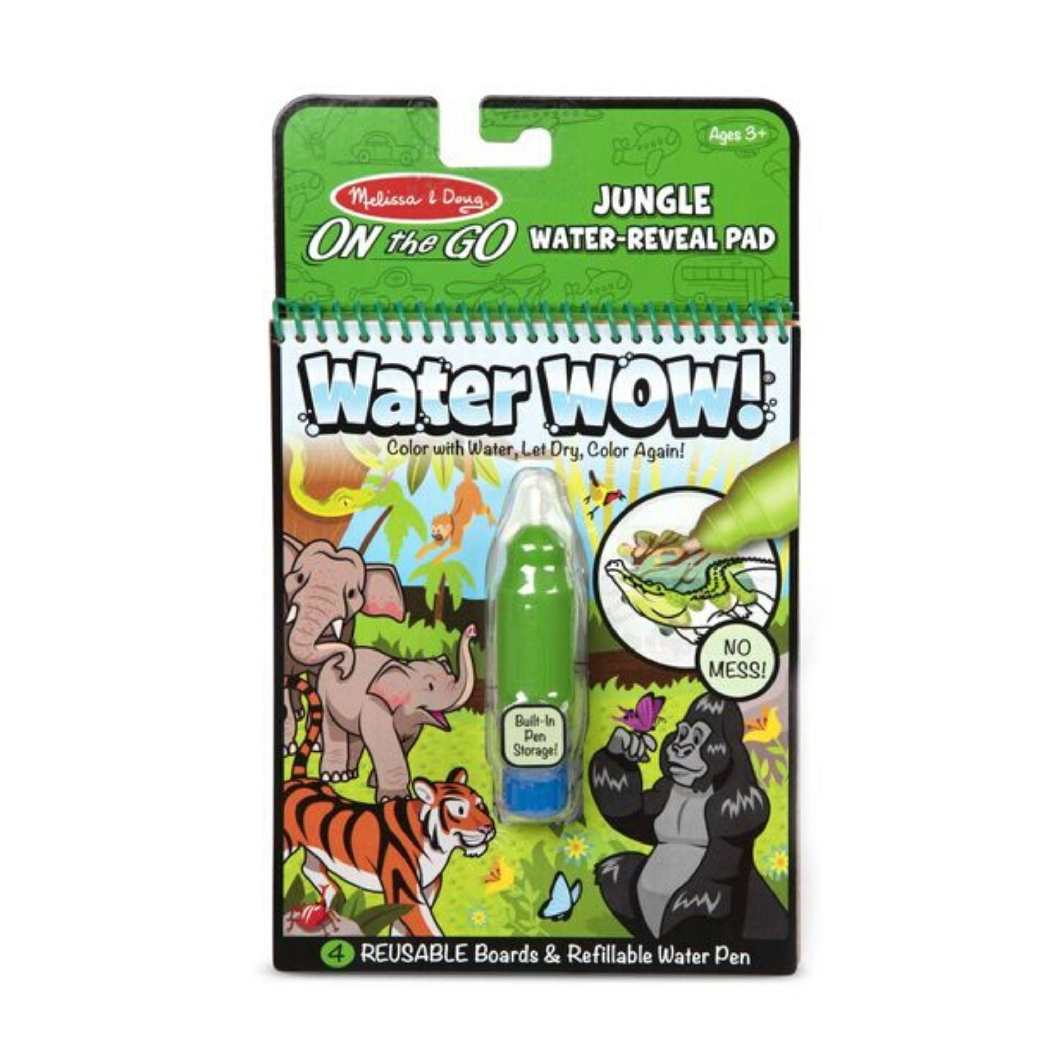 Melissa & Doug Water WOW! Jungle Reusable Water-Reveal Coloring Pad
