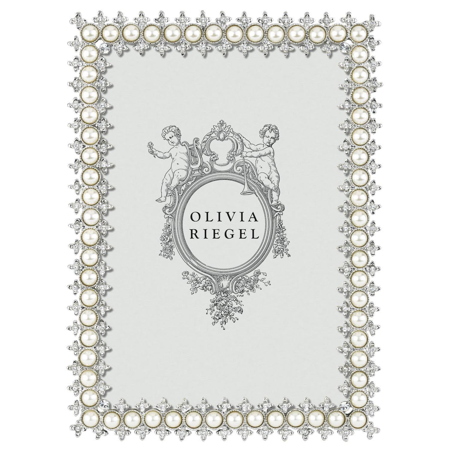 Olivia Riegel Crystal & Pearl Frame - 5" x 7"