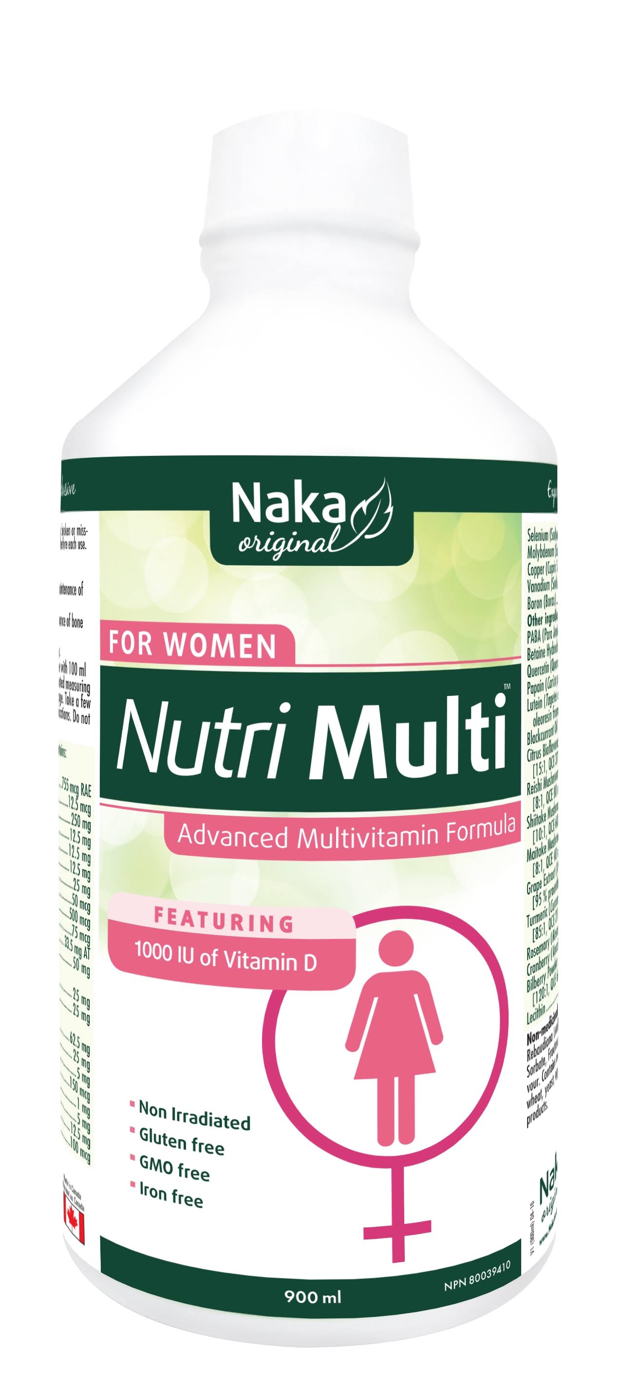 Naka Nutri Multi for Women Multivitamin Liquid Formula - 900ml