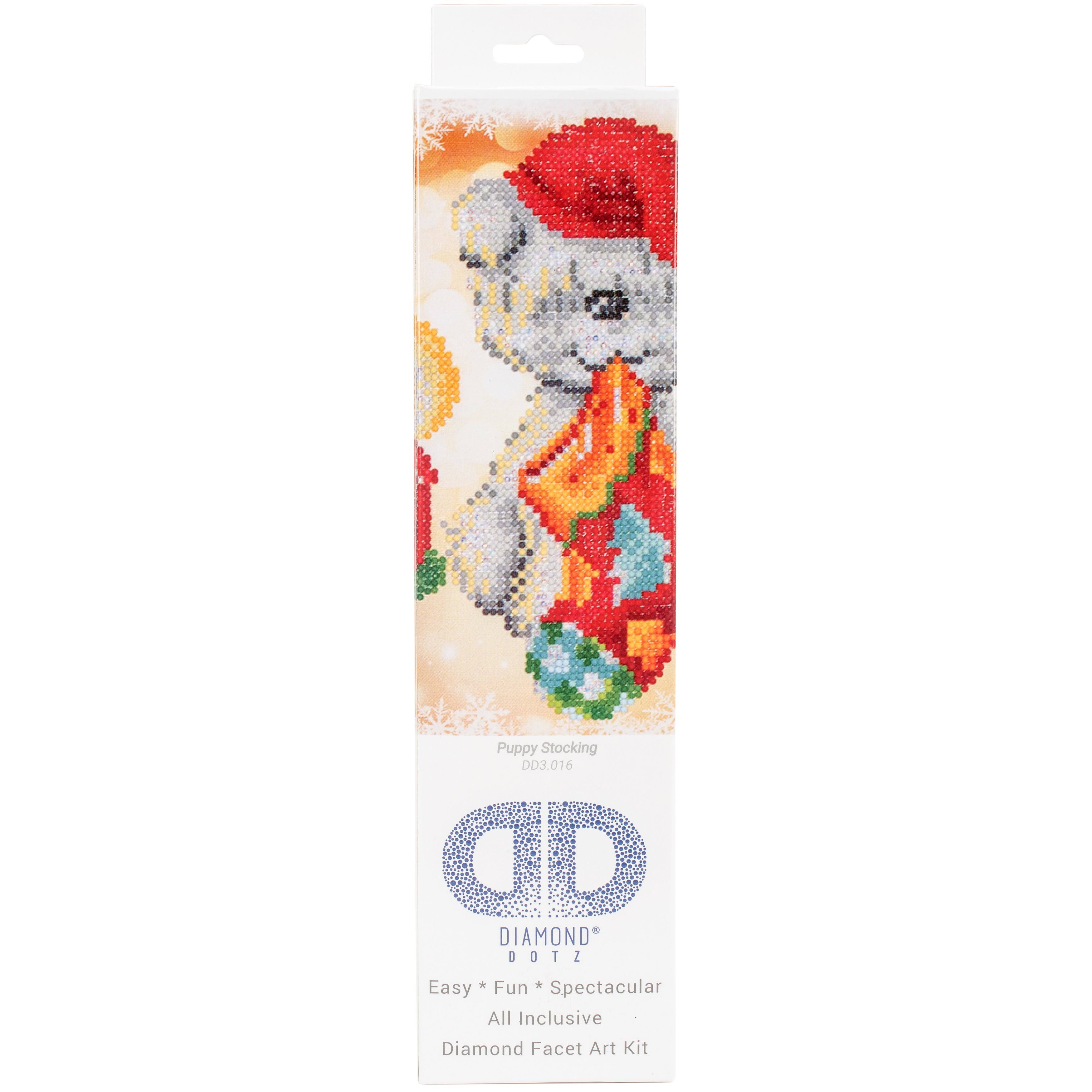 Diamond Dotz Diamond Embroidery Facet Art Kit 11"X11.75"-Puppy Stocking