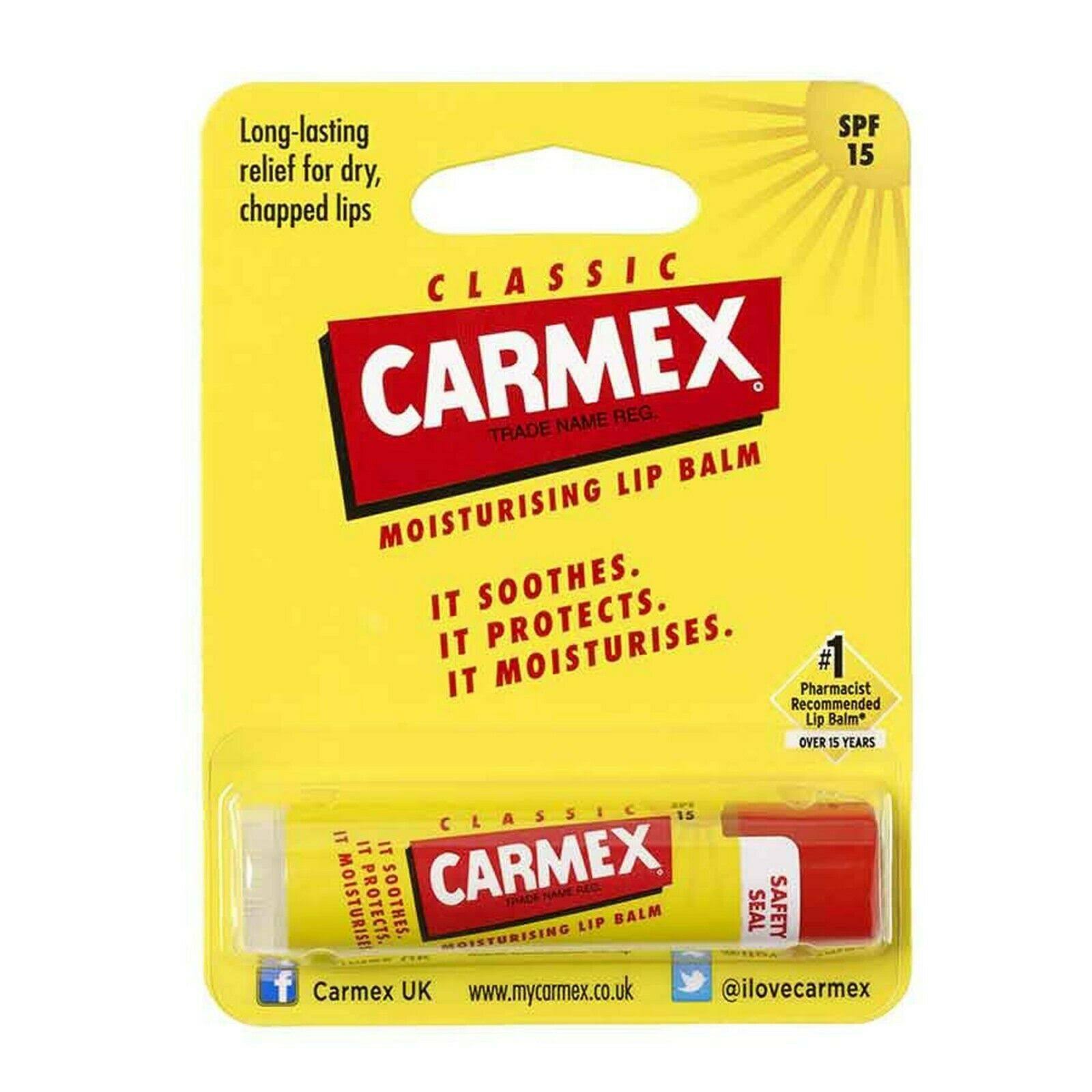 Carmex Lip Balm Stick - SPF 15, 4.25g