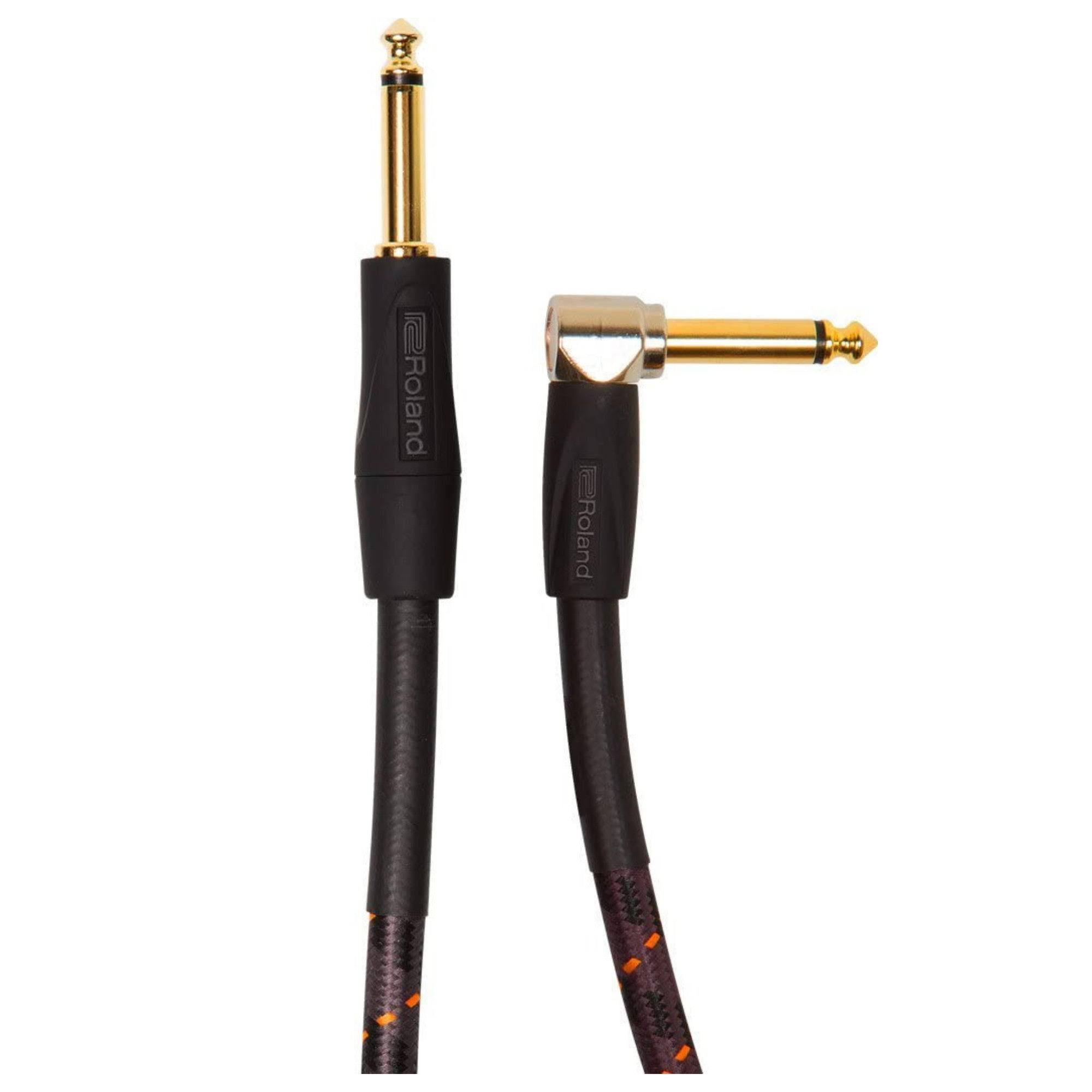 Roland Gold Series Instrument Cable - Angled to Straight, 5ft