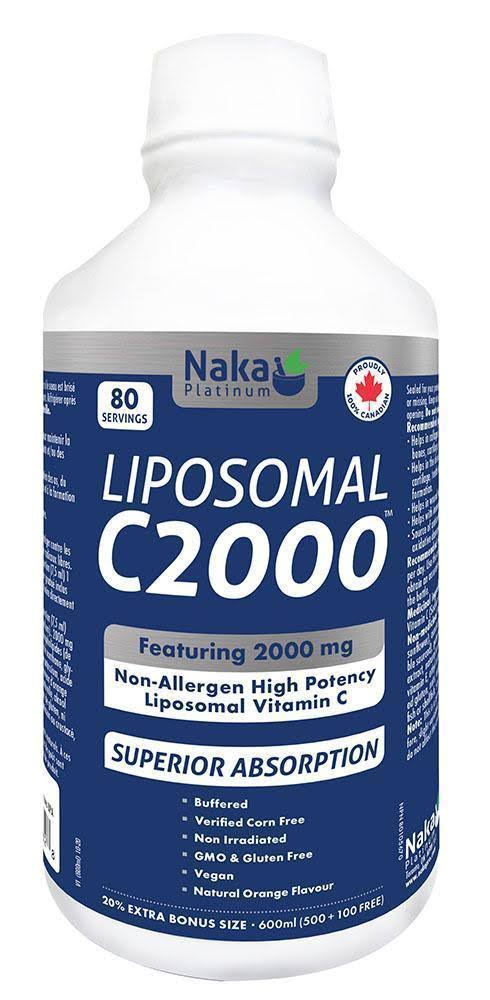 Naka Platinum Liposomal C2000 600ml