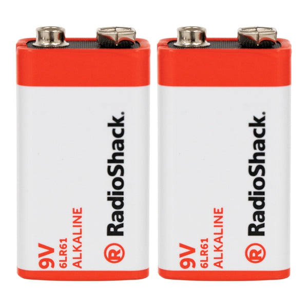 RadioShack 9V Alkaline Batteries (2-Pack) 2302211