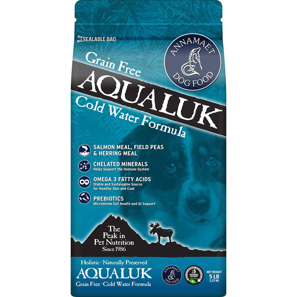 Annamaet Grain Free Aqualuk Cold Water Formula Dry Dog Food, 12 lbs.