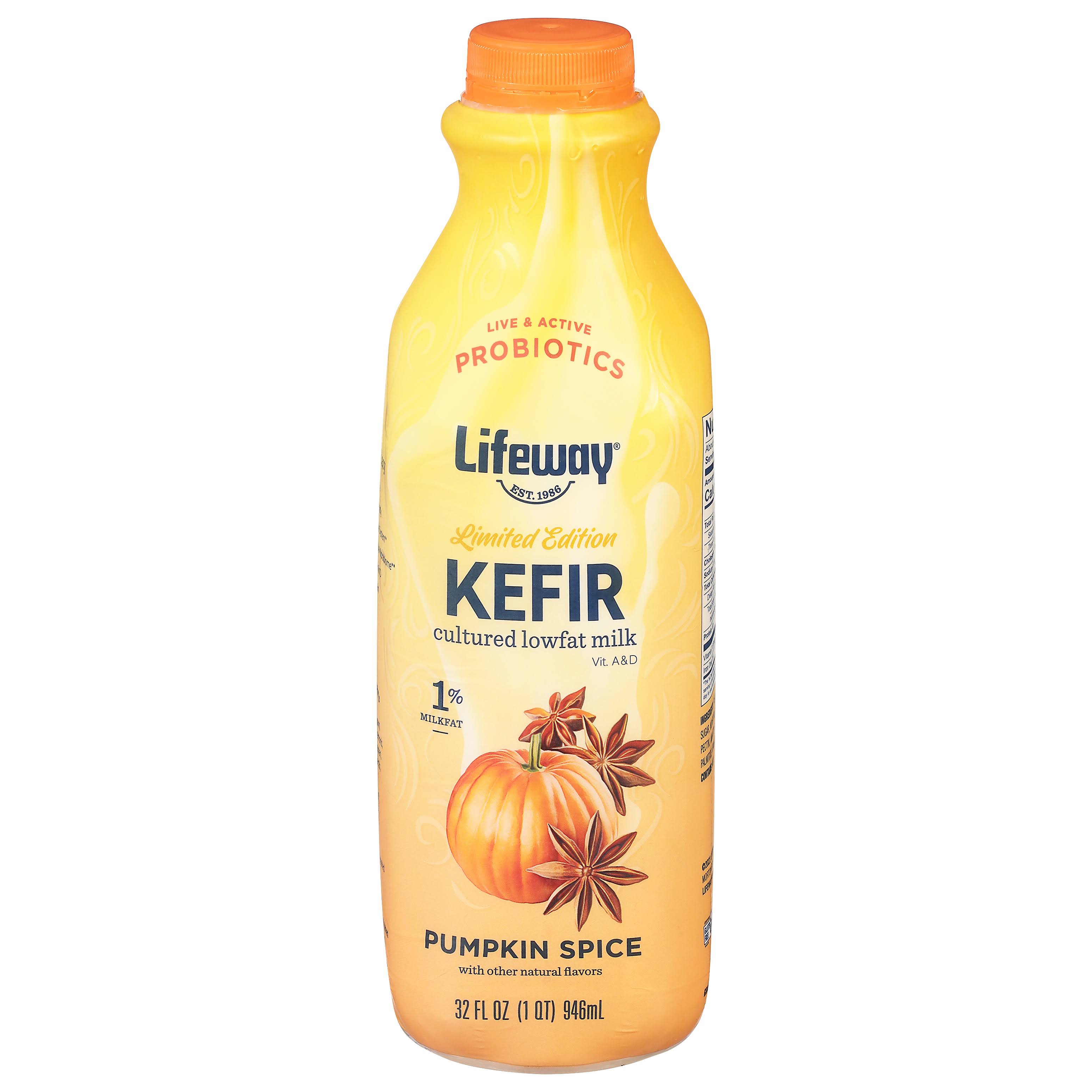 Lifeway Kefir Lowfat Cultured Milk Smoothie Pumpkin Spice - 32 fl oz