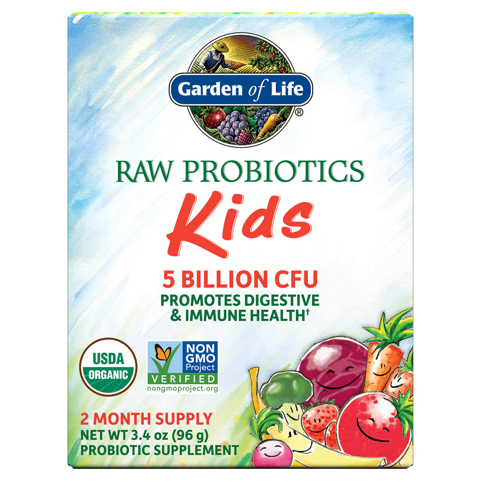 Garden of Life Raw Probiotic Kids Dietary Supplement - 96g