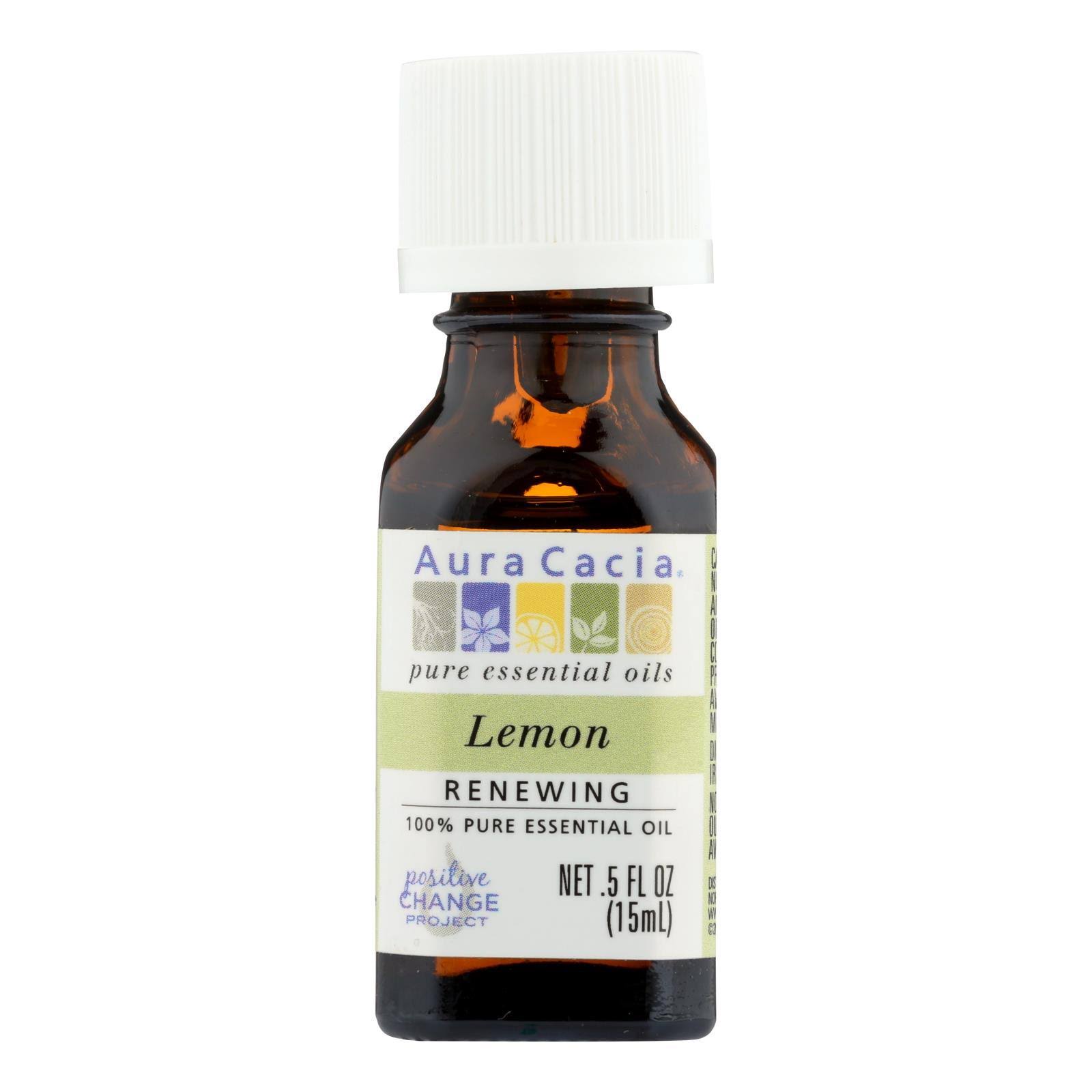 Aura Cacia Essential Oil - Lemon, 15ml