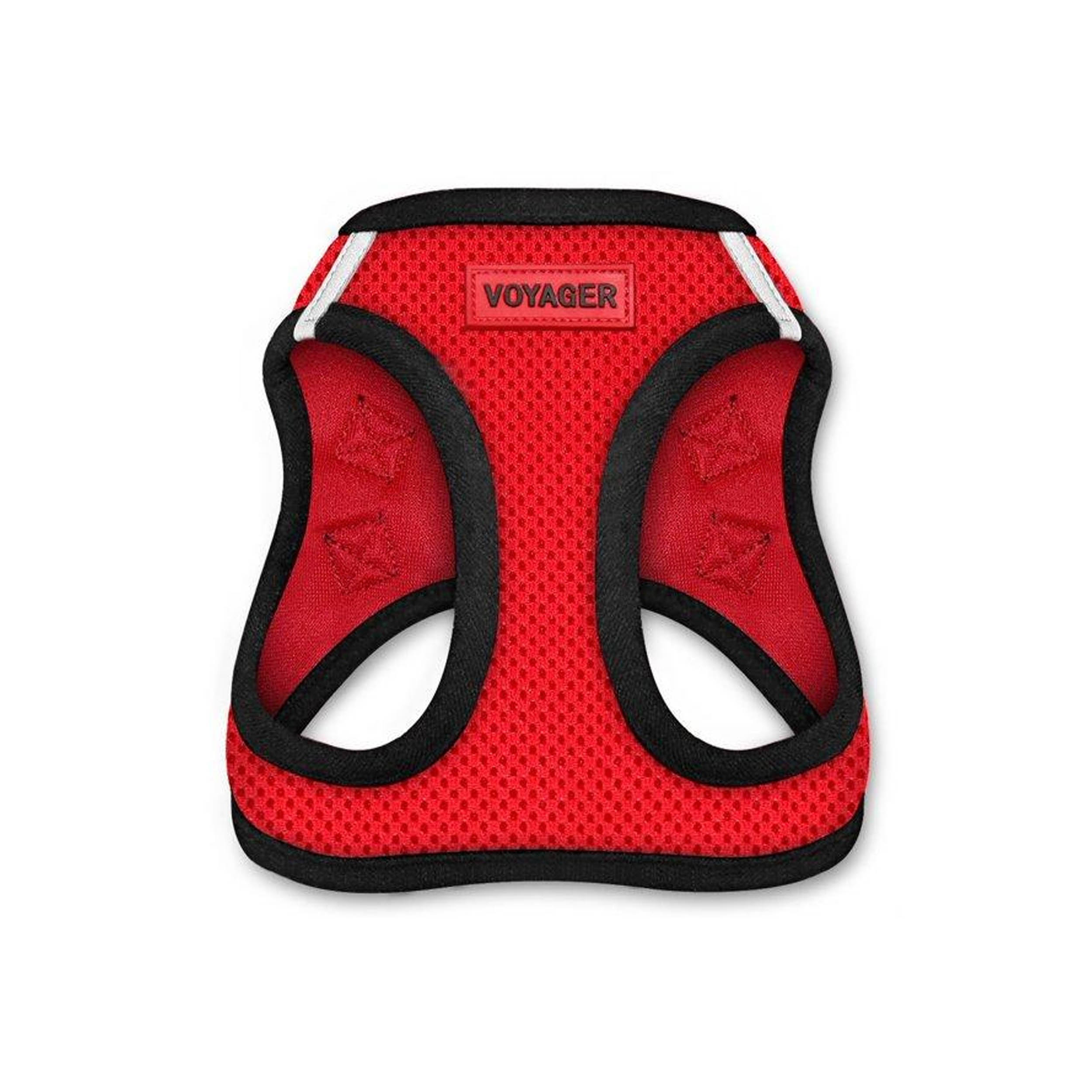 Voyager All Weather No Pull Step-in Mesh Pet Harness - Red
