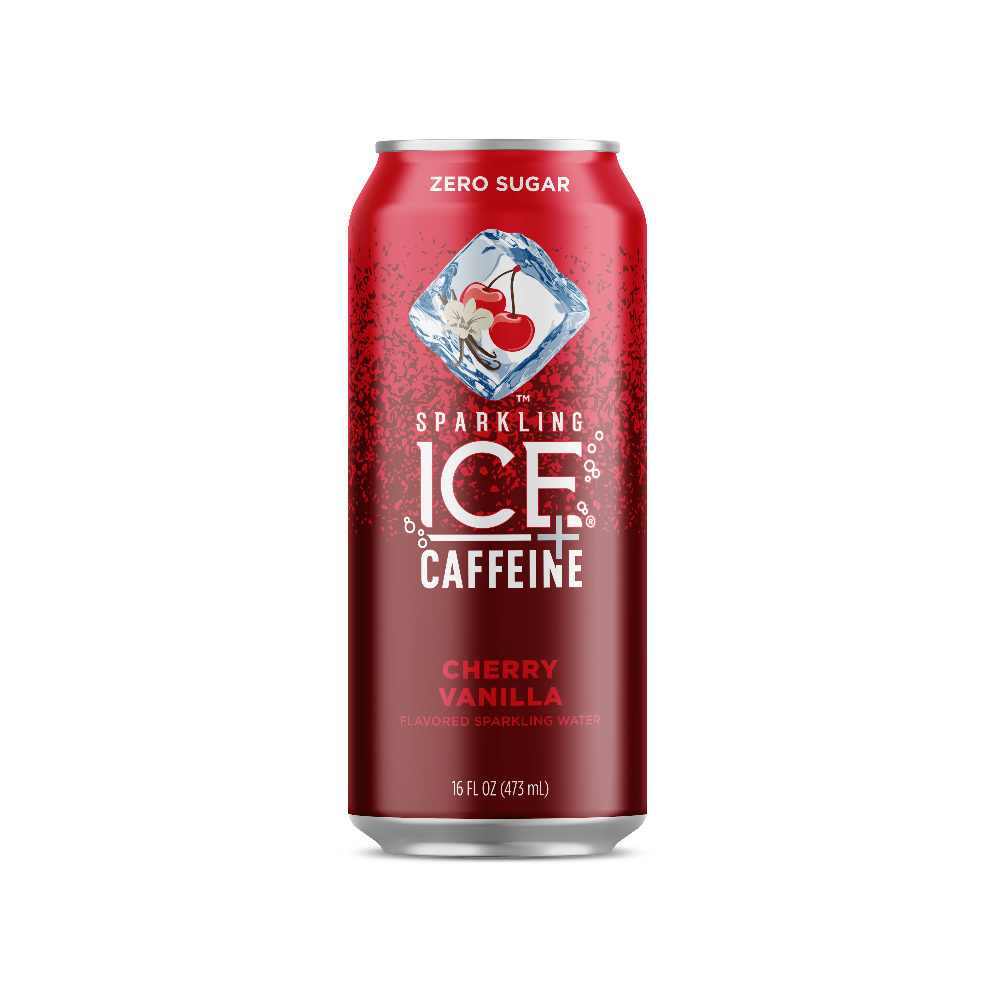 Sparkling Ice +Caffeine Sparkling Water, Zero Sugar, Cherry Vanilla - 16 fl oz
