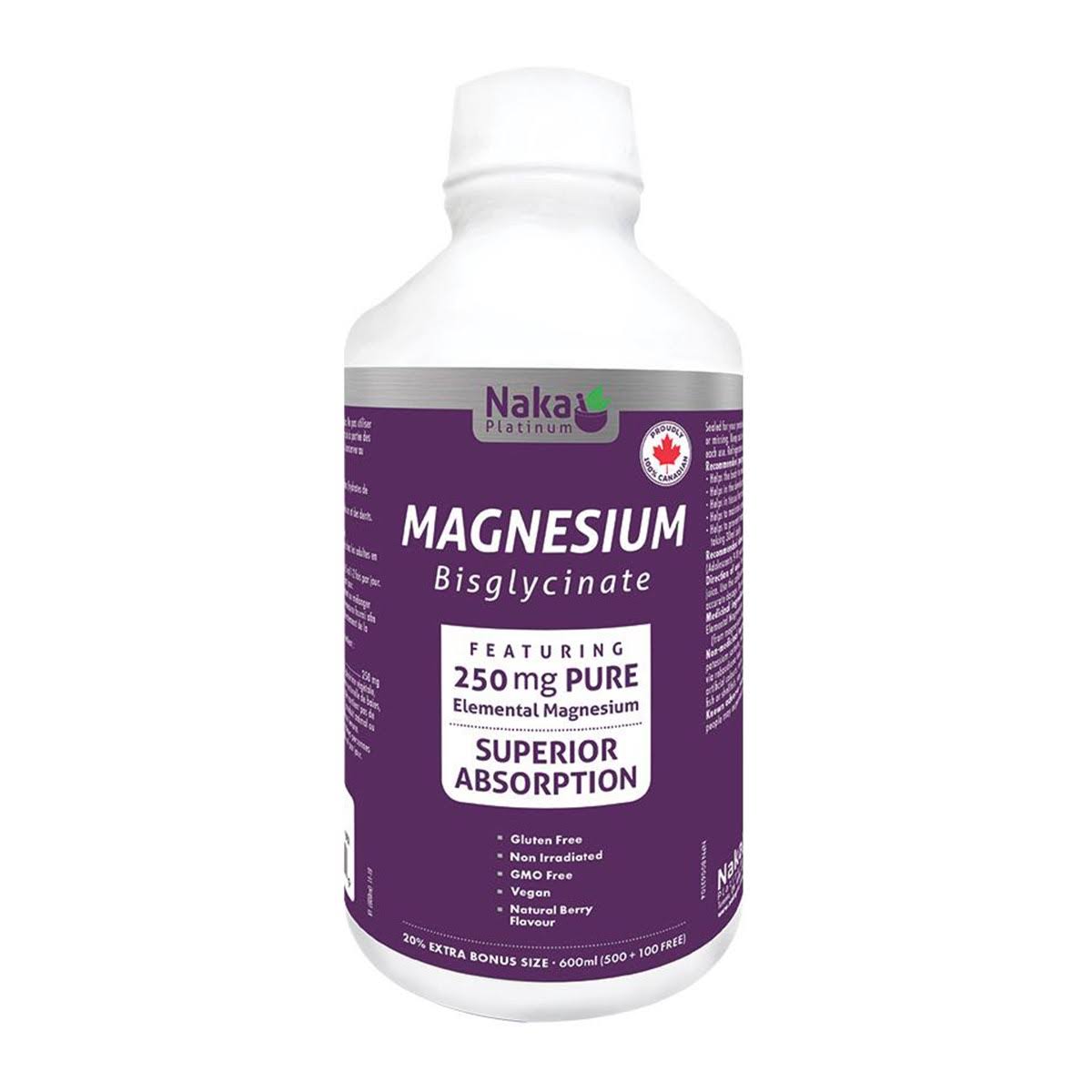 NAKA Magnesium Bisglycinate 250mg 600mL