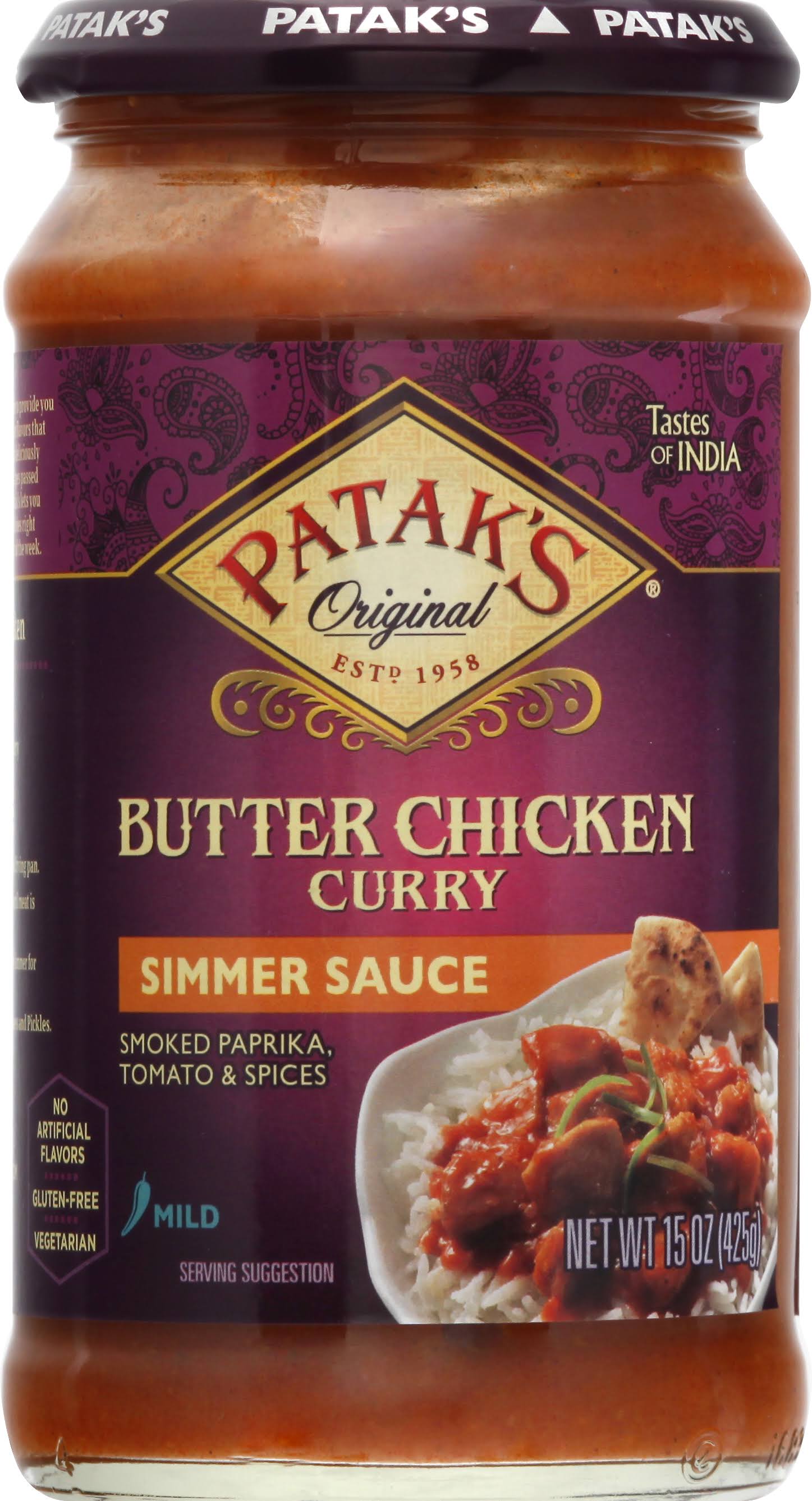 Patak's Simmer Sauce - Butter Chicken