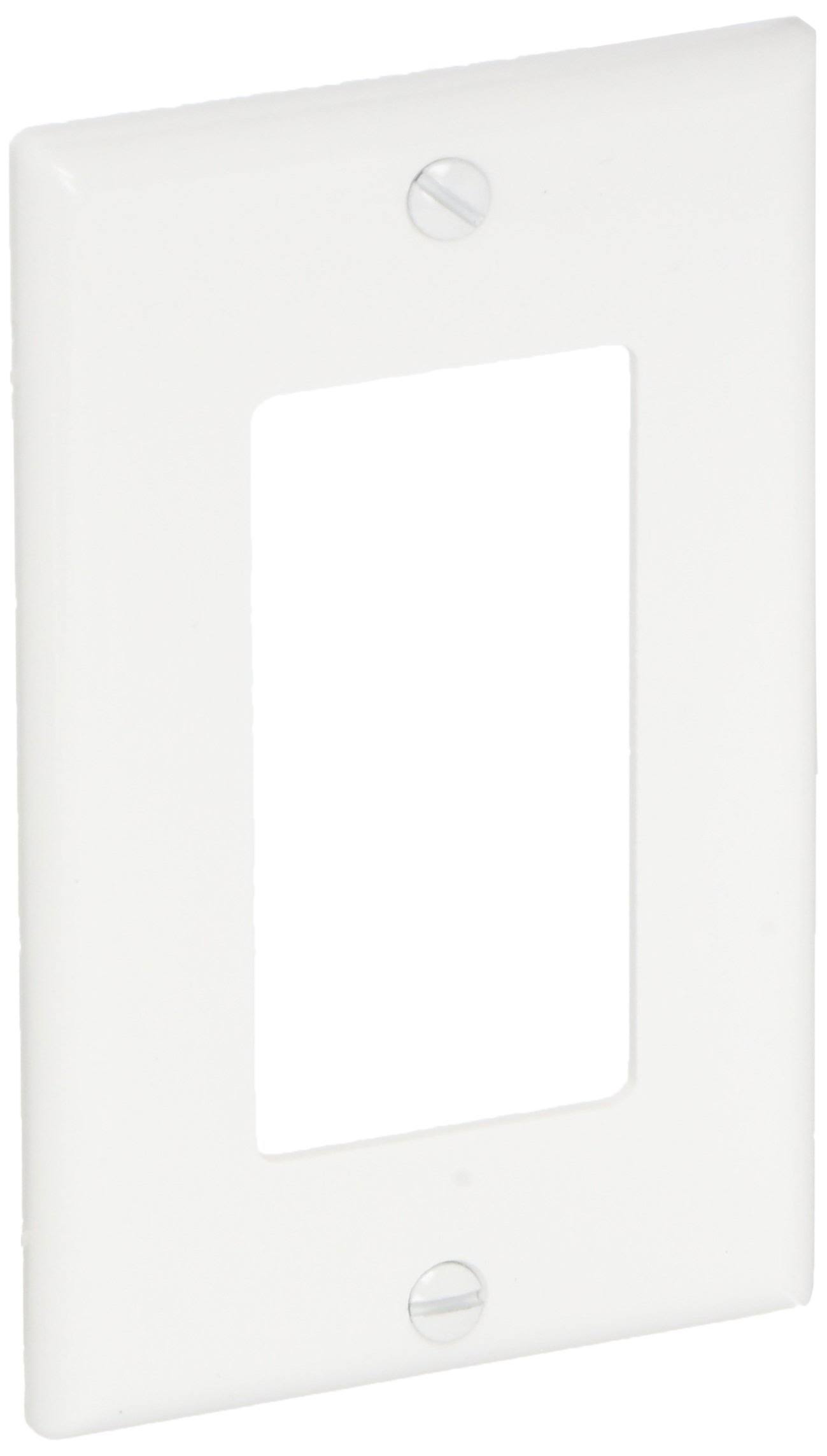 LEVITON 80401-W Custom White Decora GFI GFCI Cover Wallplate - 1 Gang