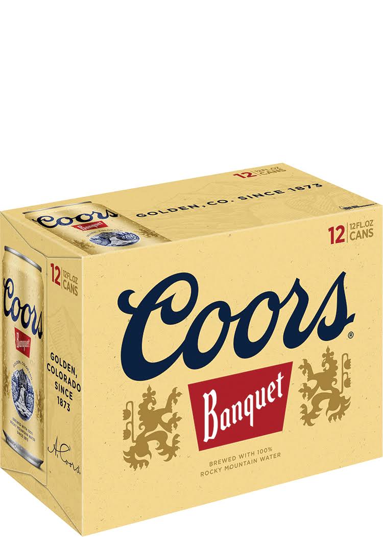 Coors Banquet Beer - 12 Cans
