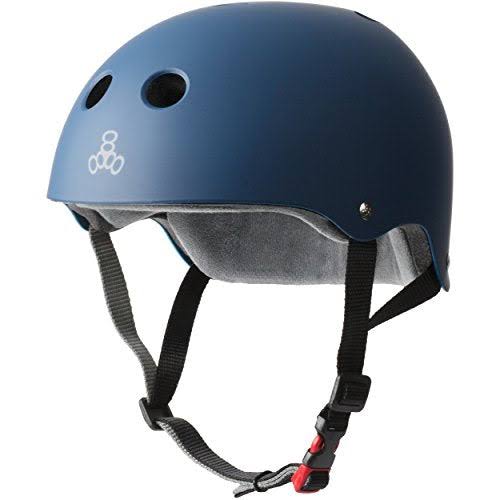 Triple 8 The Certified Helmet SS Navy Rubber - Large/XLarge