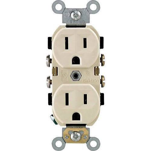Leviton 111-BR15-00I Duplex Grounded Outlet