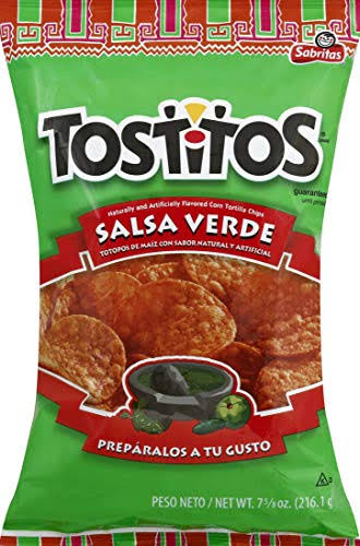 Tostitos Tortilla Chips - Salsa Verde, 7.625oz