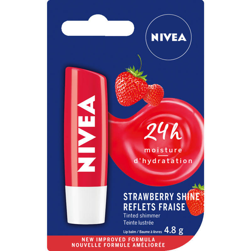 Nivea Lip Care - Strawberry, 4.8g