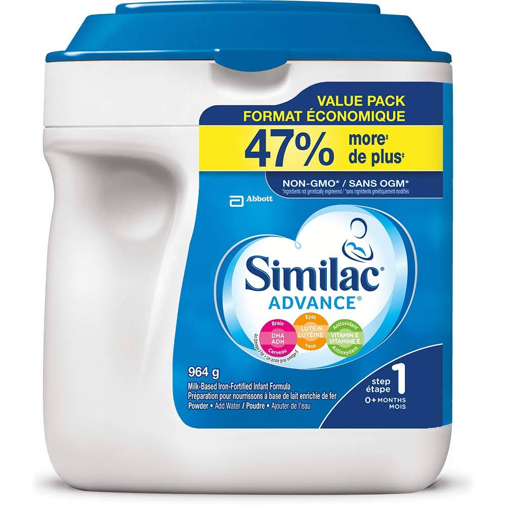 Similac Advance Milk Based Infant Formula - Step 1, 964g