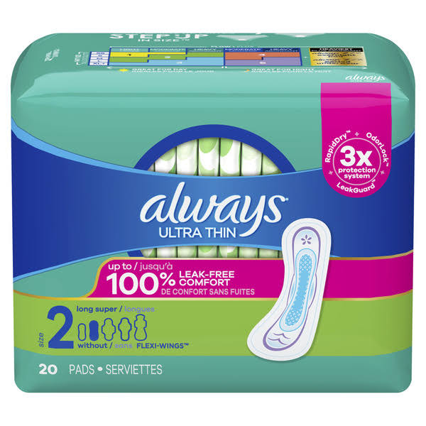 Always Pads - 20 Pads, Ultra Thin, Super Long