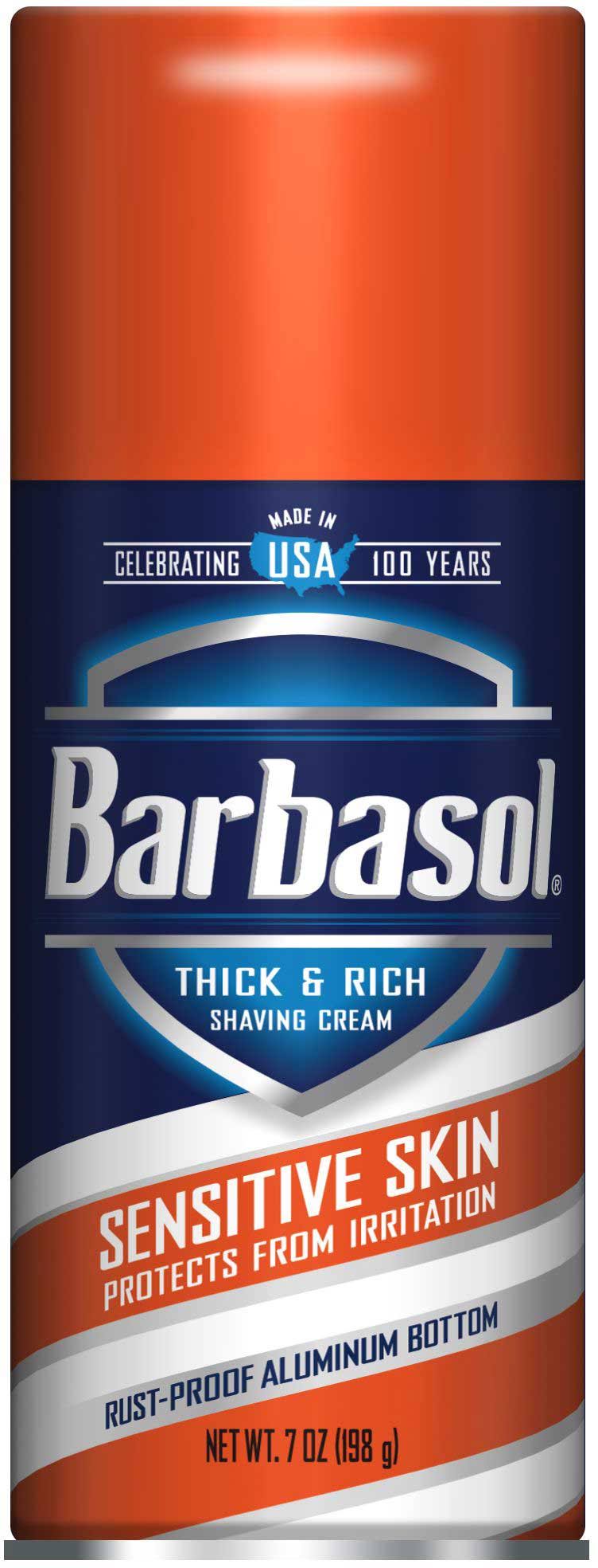 Barbasol Shave Cream 7 Ounce (Sensitive Skin, Pack of 3)