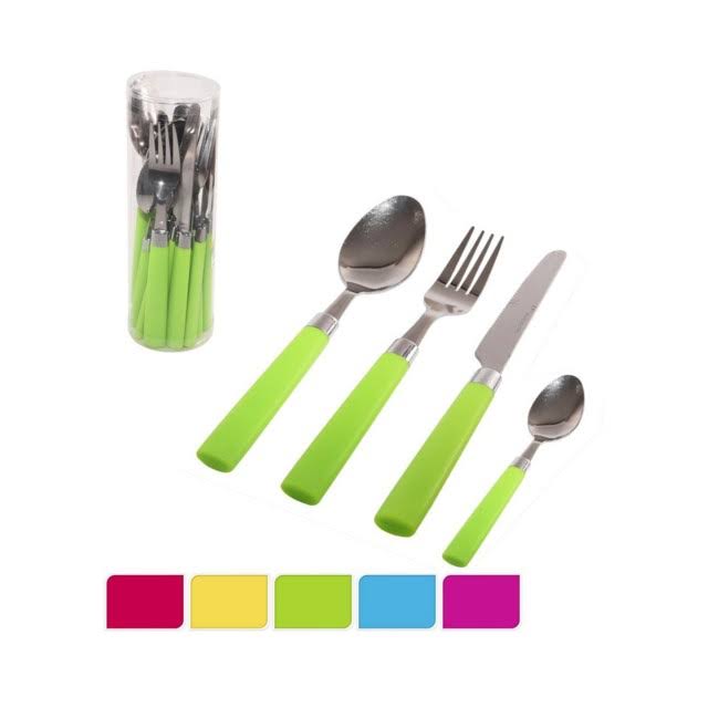 Cutlery Set 16pc Assorted Colours