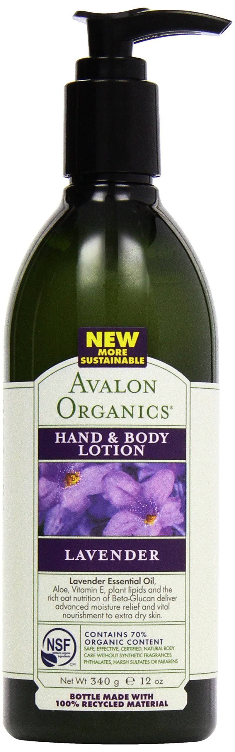 Avalon Organics Hand & Body Lotion - Lavender