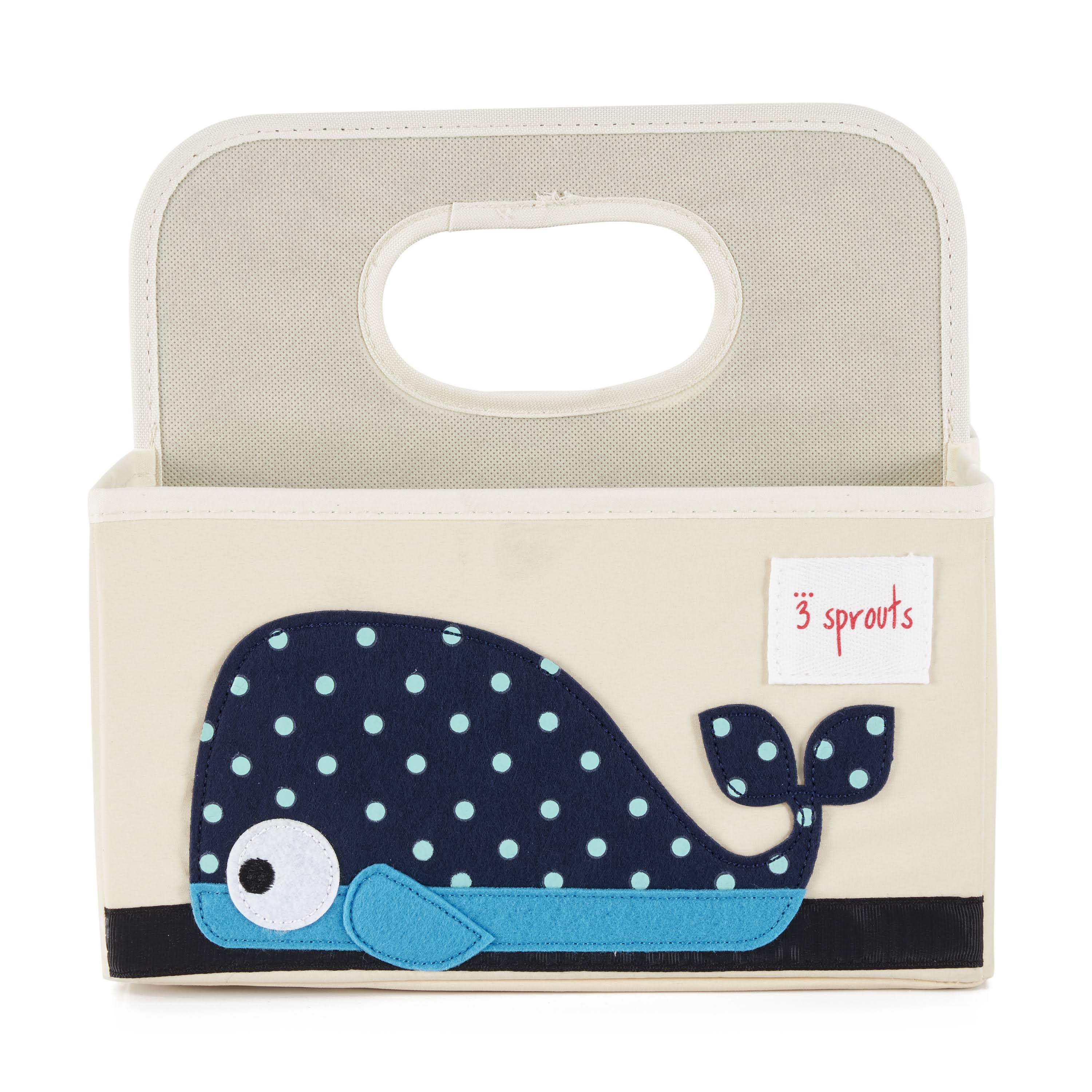 3 Sprouts Baby Nappy Caddy - Whale
