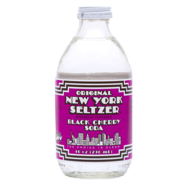 Original New York Seltzer Black Cherry, 10 Fluid Ounce (Pack of 12)
