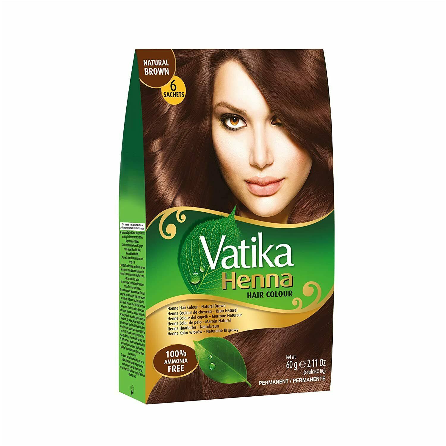 Vatika Henna Hair Colour - Natural Brown