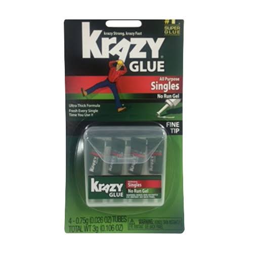 Krazy Glue All Purpose Single Use Tubes - 4 ct, 0.75g