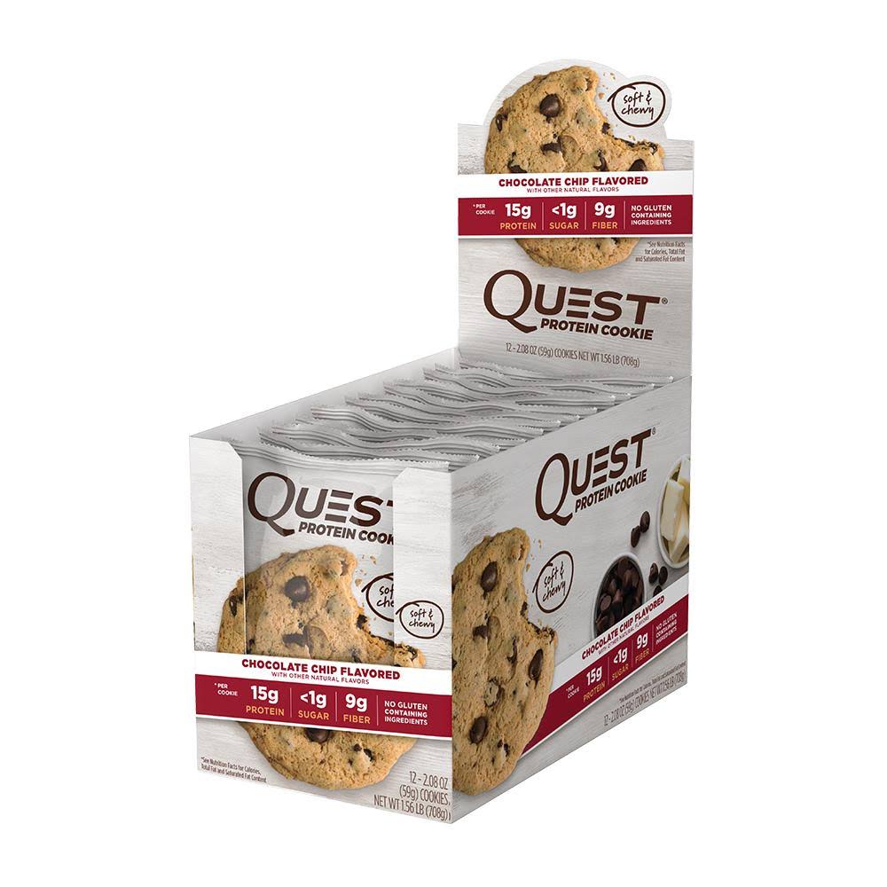 Quest Protein Cookies - Chocolate Chip, 12pk