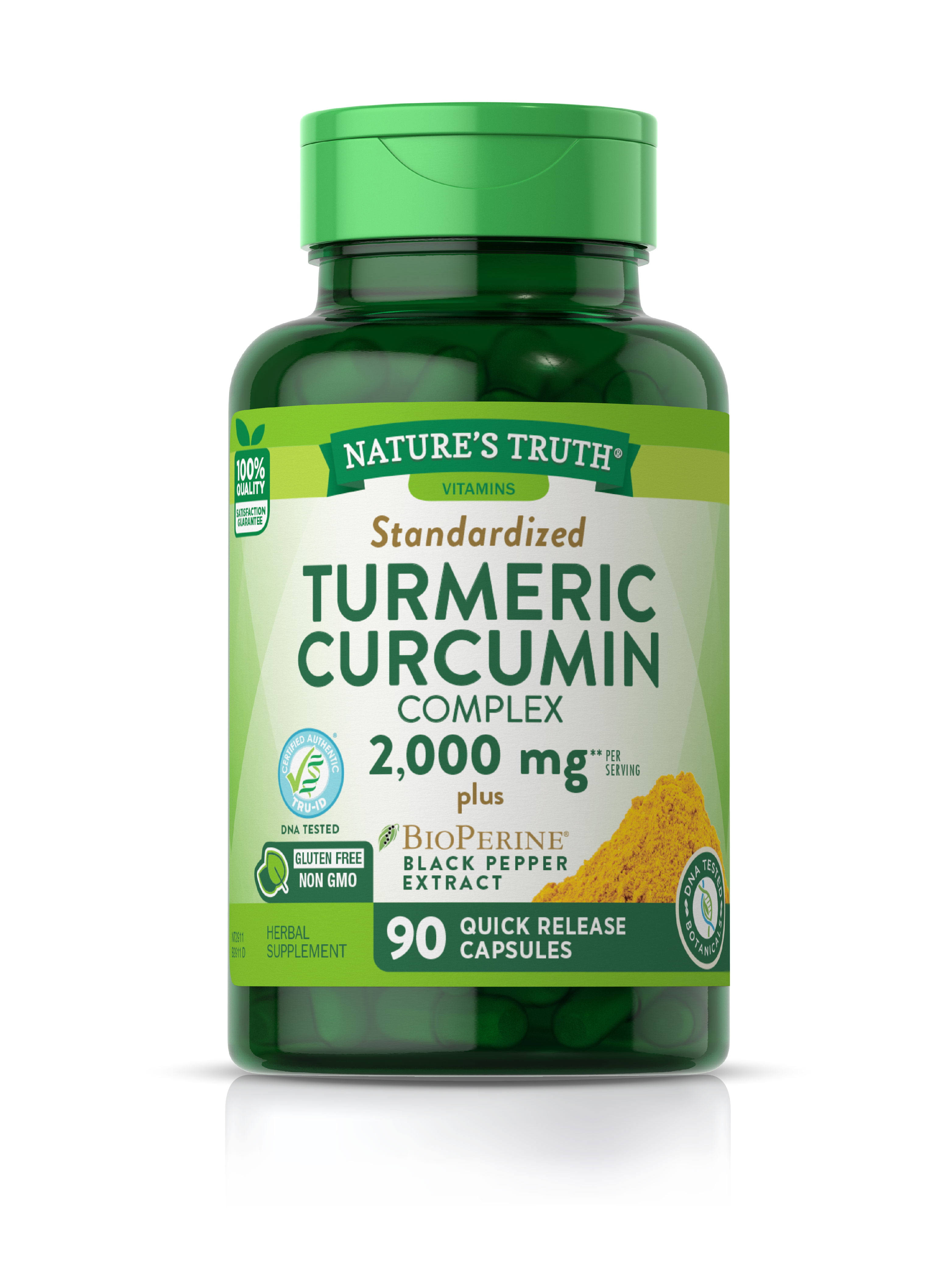 Nature's Truth Standardized Turmeric Curcumin Complex - 2000 mg, 90 Caps