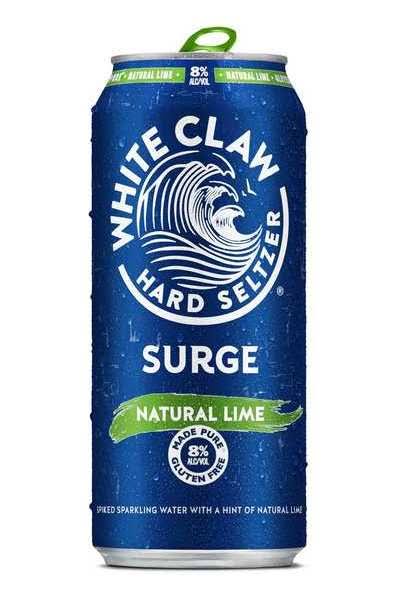 White Claw Beer, Hard Seltzer, Natural Lime, Surge - 1 pt