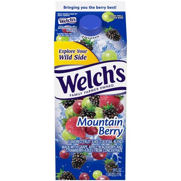 Welch's Juice Cocktail, Mountain Berry - 59 fl oz carton