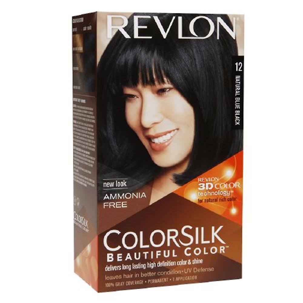 Revlon Color Silk Beautiful Hair Color - 12 Natural Blue Black